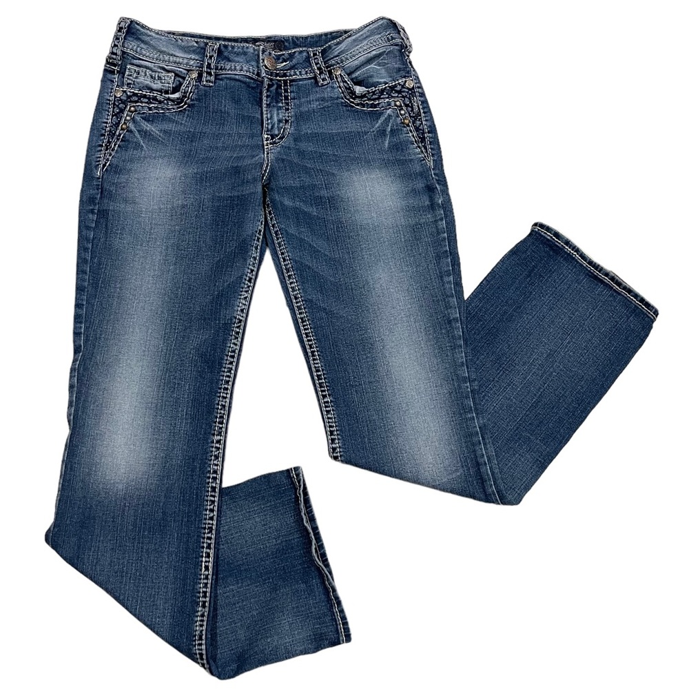 Silver Suki Mid Slim Boot Cut Jeans
